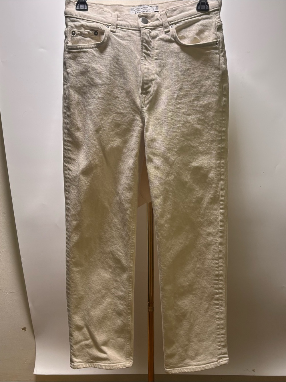 & Other Stories Off-White High-Rise Jeans Size 27